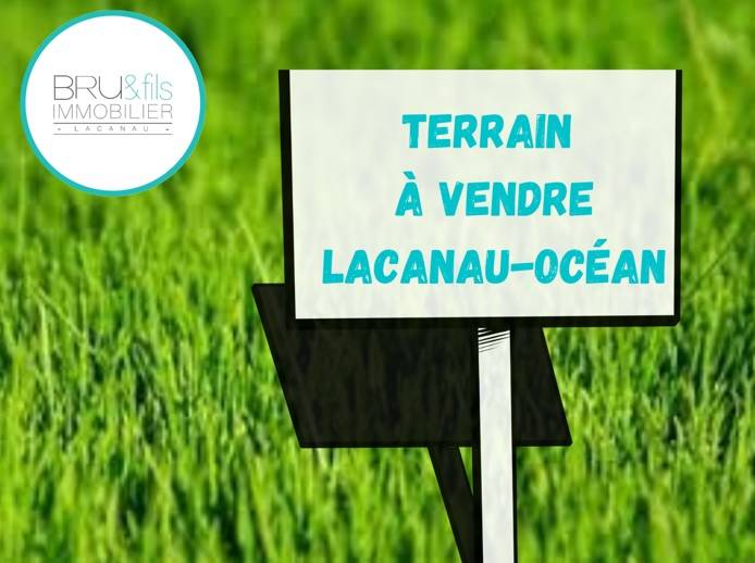A vendre terrain viabilisé à bâtir de plus de 600m² proche de la plage nord à Lacanau-Océan  